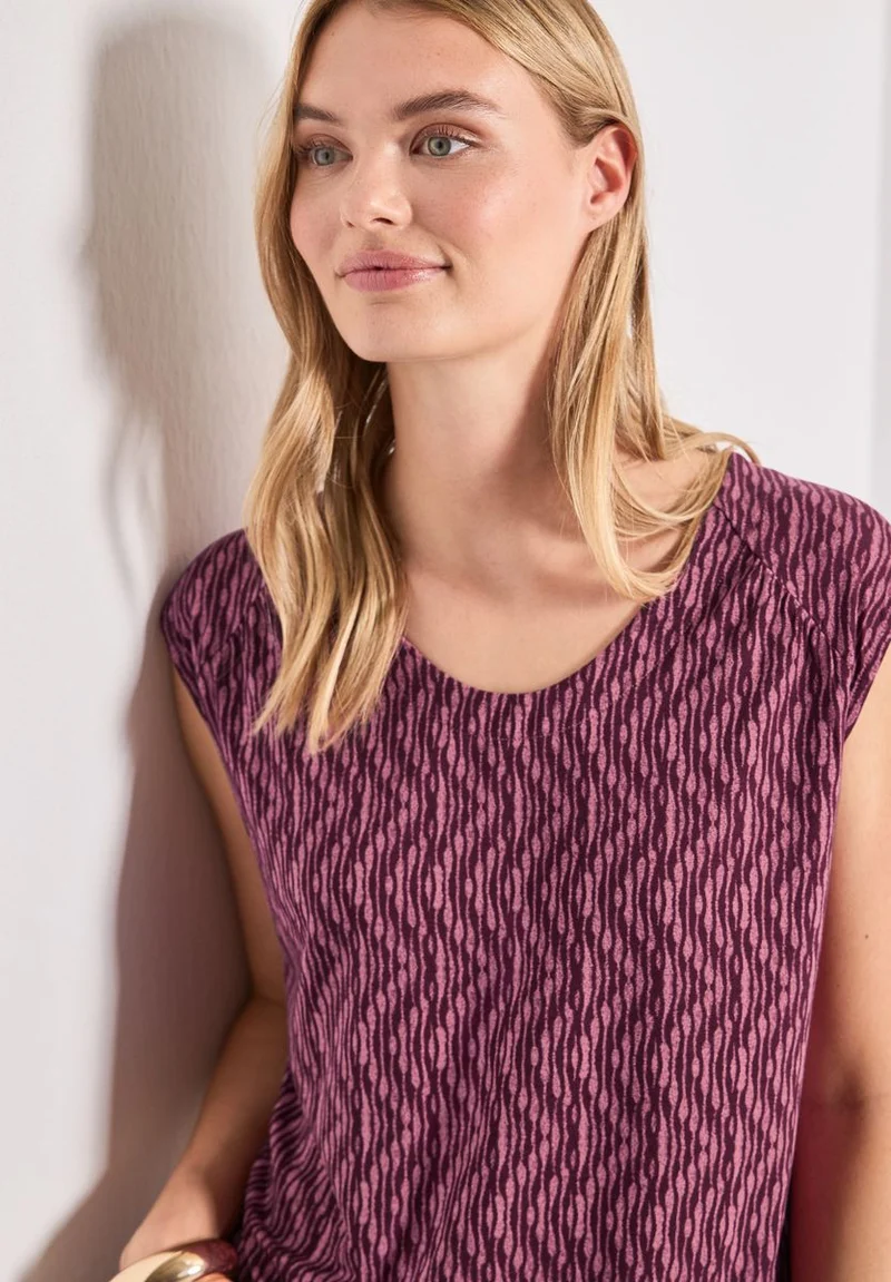 Dropped Shoulder Shirt mit Elastiksaum