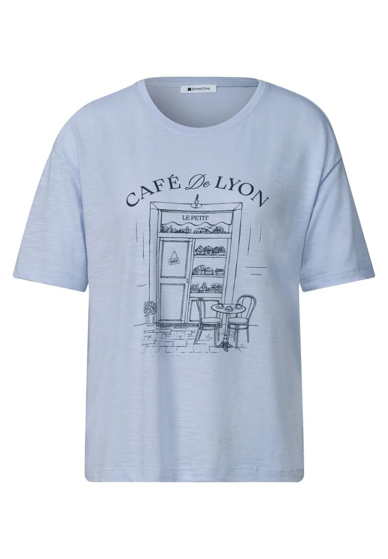 T-Shirt mit Rundhals und Frontprint