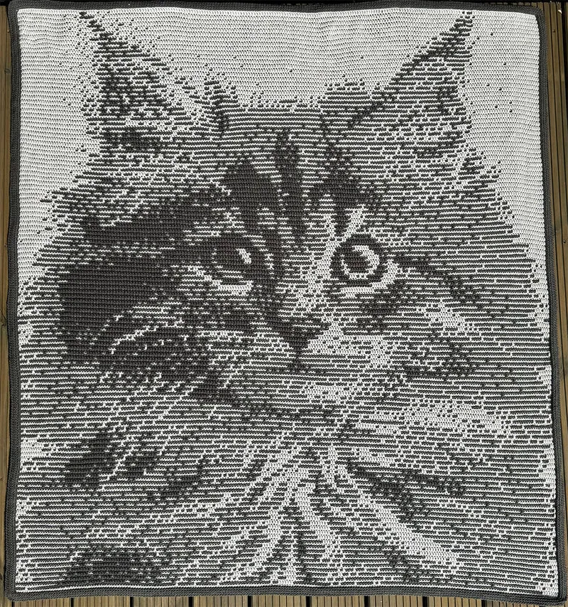 Fluffball-Decke – Häkelpaket – CrazyCrochetCatlady