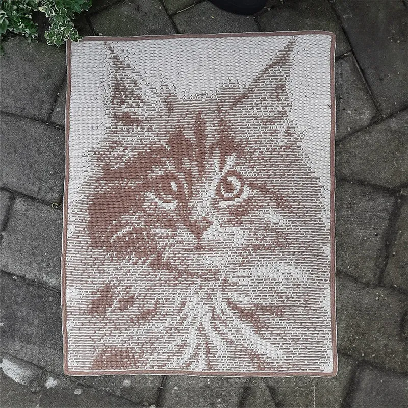 Fluffball-Decke – Häkelpaket – CrazyCrochetCatlady