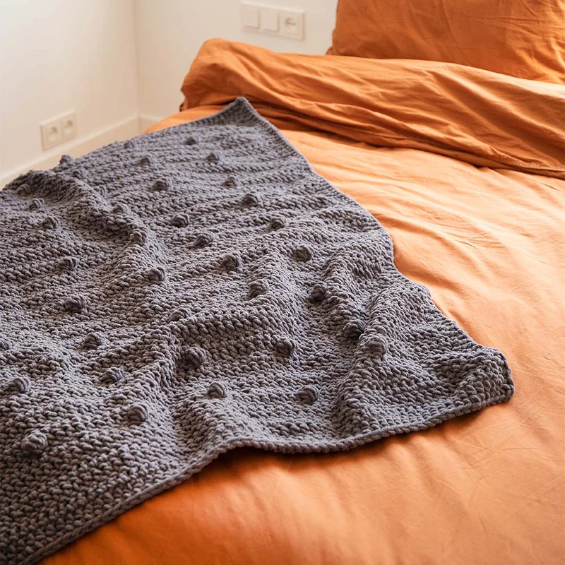 Create-it Teddy-Noppen-Decke – Häkelpaket