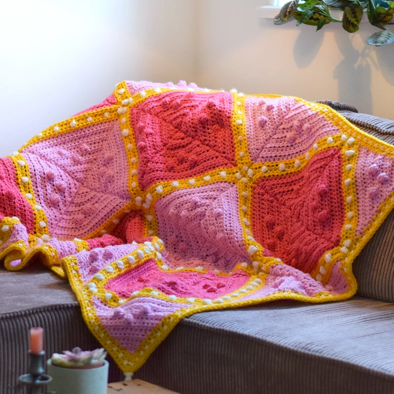 Granny Square-Wohnzimmerdecke – Häkelpaket