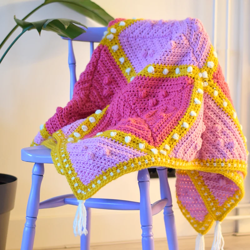 Granny Square-Wohnzimmerdecke – Häkelpaket