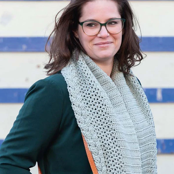 Garnpaket für einen seitlich gestrickten Schal à la Sascha