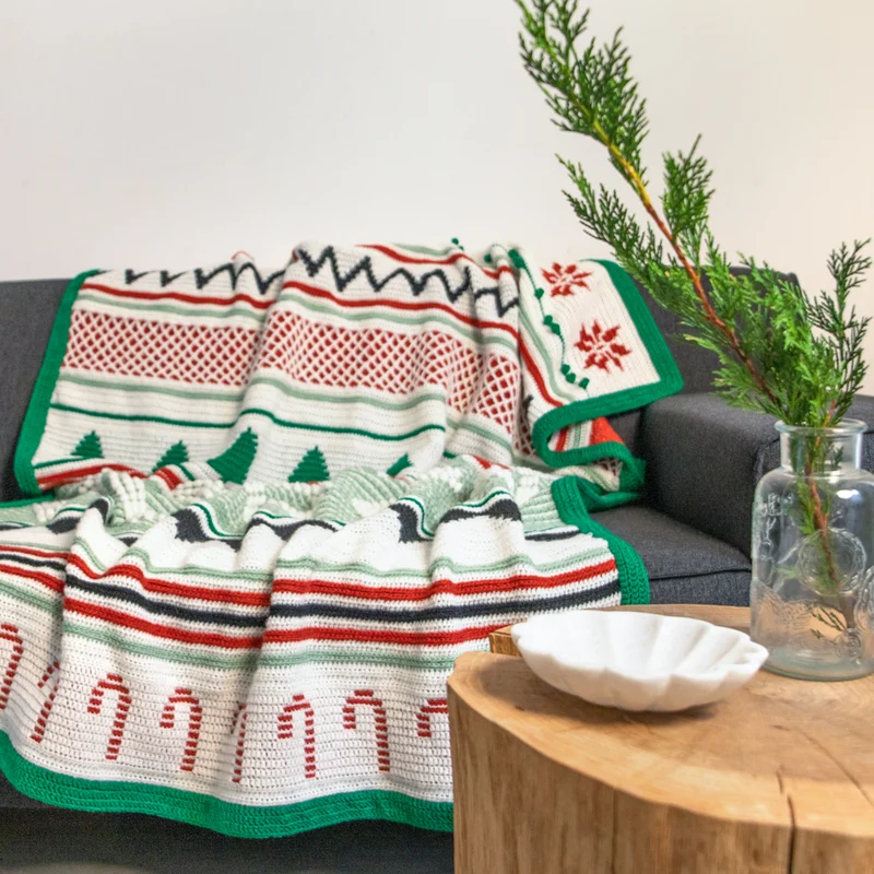 Weihnachts-Traumdecke – Häkelpaket