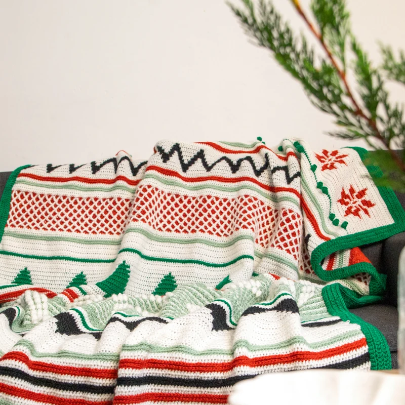 Weihnachts-Traumdecke – Häkelpaket
