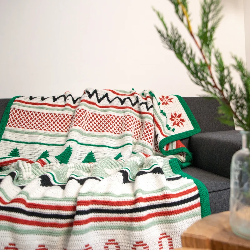 Weihnachts-Traumdecke – Häkelpaket