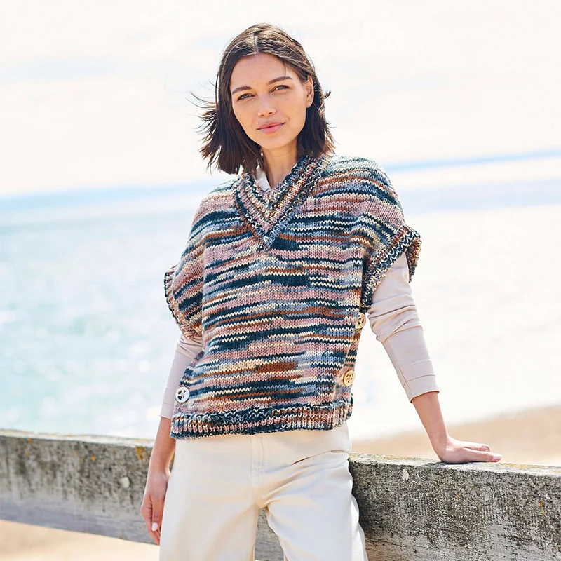 Stylecraft-Strickanleitung „For the Love of Stripes“ – Poncho und Pullover