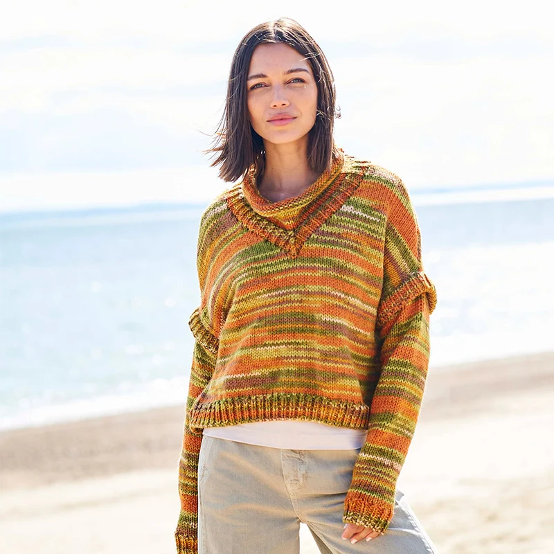 Stylecraft-Strickanleitung „For the Love of Stripes“ – Poncho und Pullover