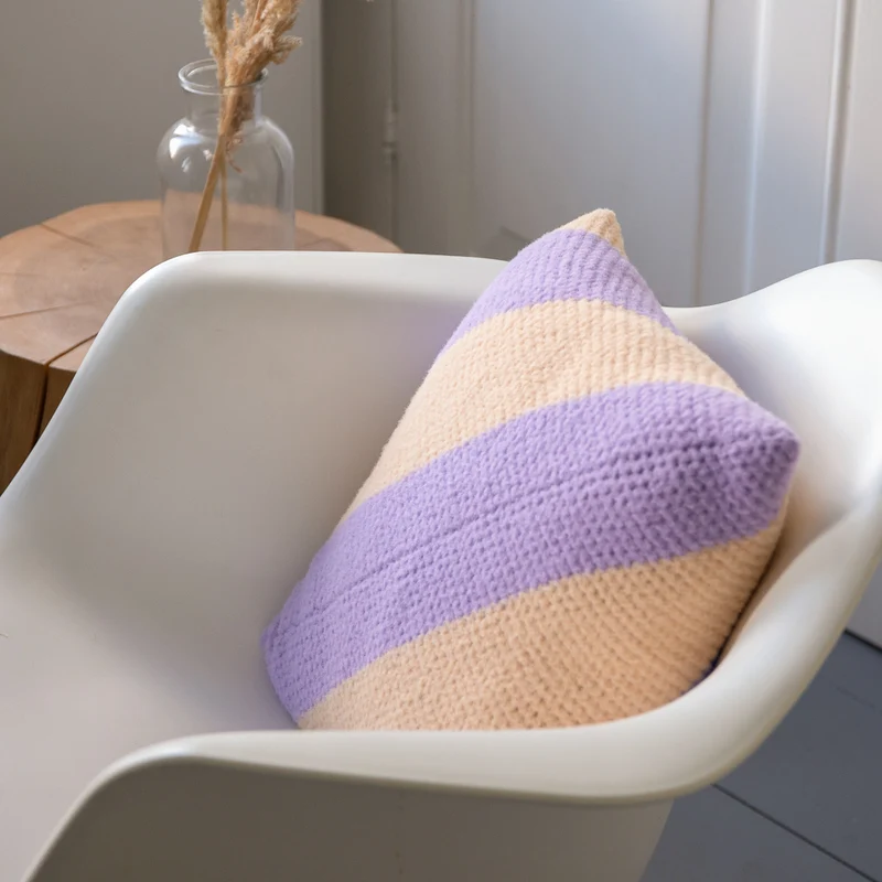 Felt-it Streifenkissen – Häkelpaket