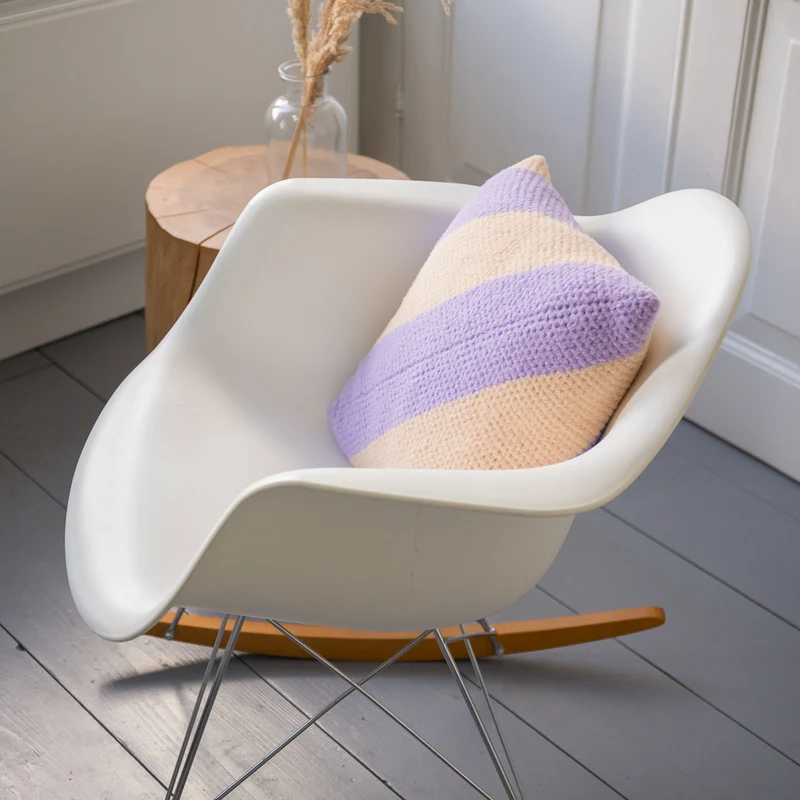 Felt-it Streifenkissen – Häkelpaket