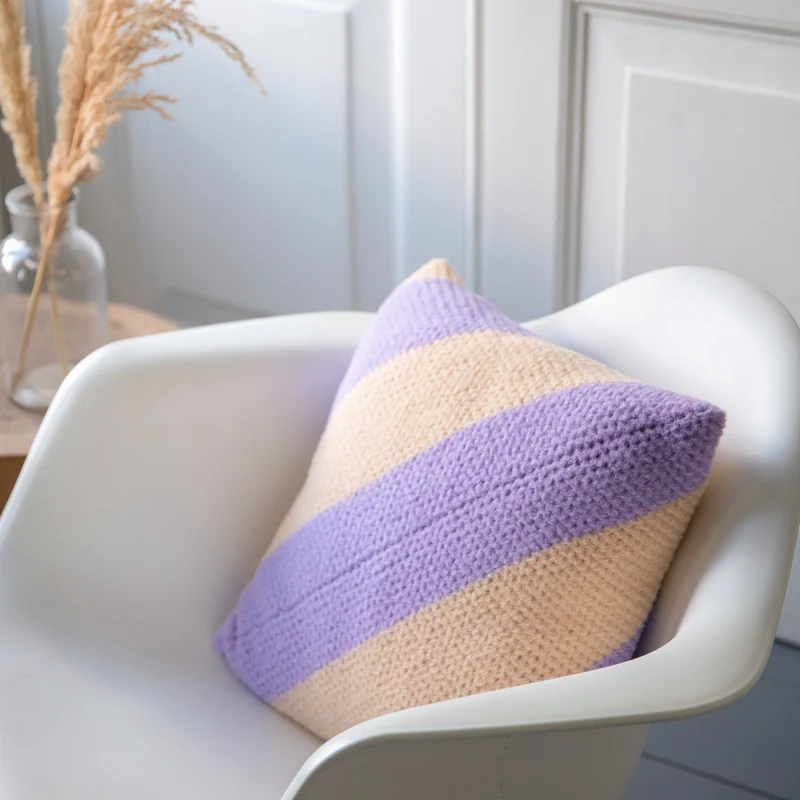 Felt-it Streifenkissen – Häkelpaket