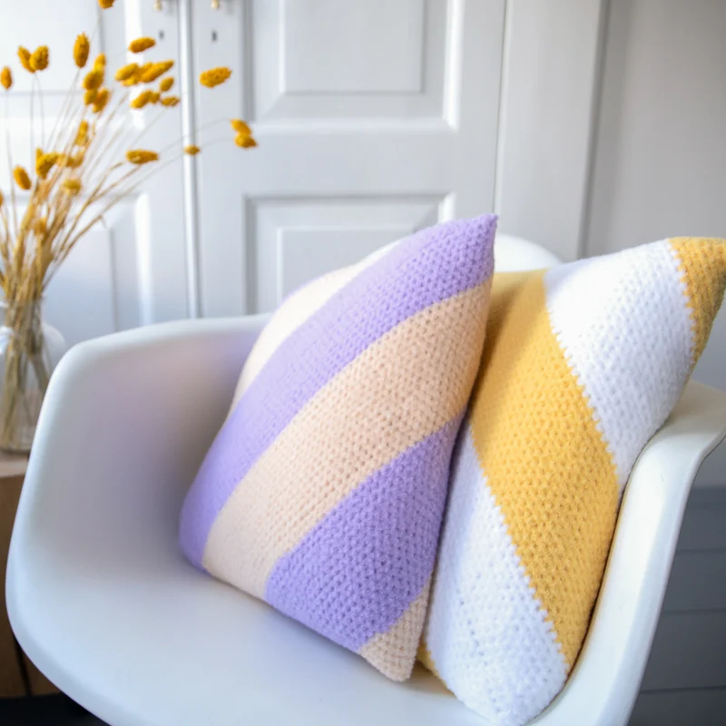 Felt-it Streifenkissen – Häkelpaket