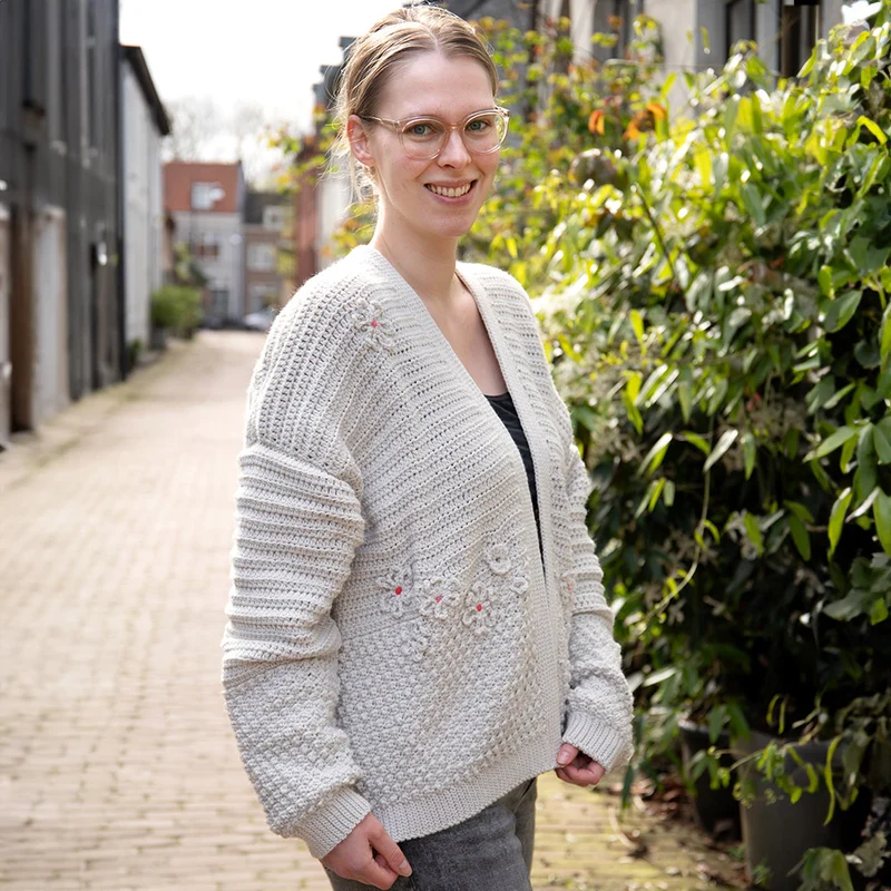 Häkelpaket für eine Frühlingsjacke