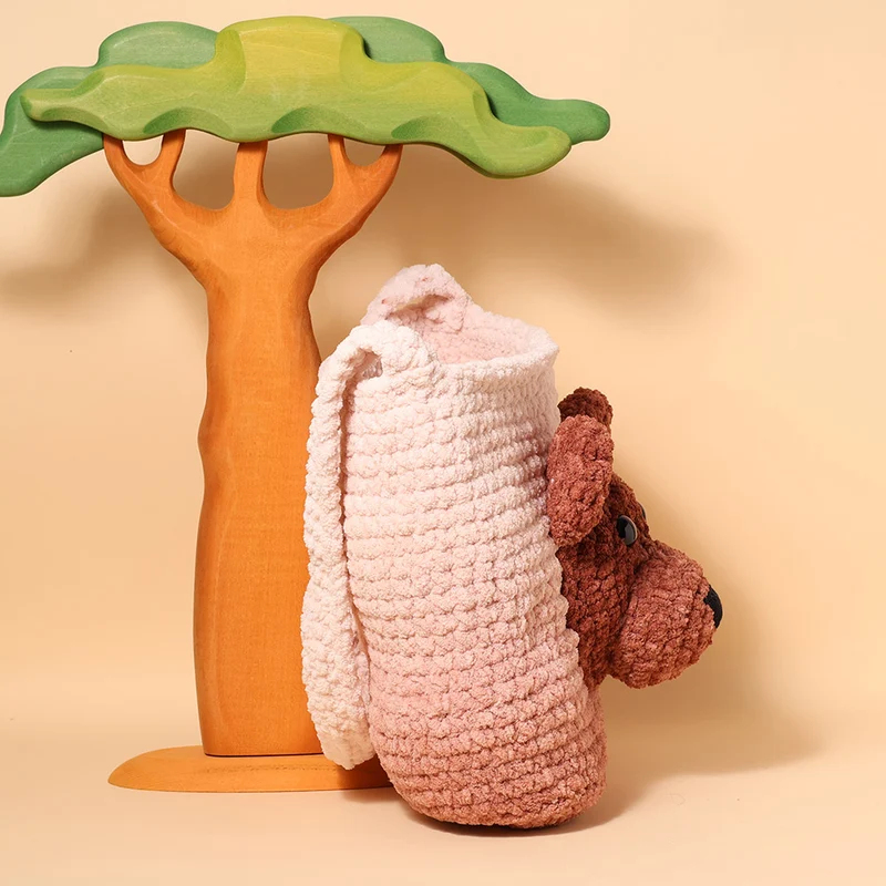 Häkelpaket für eine Tragetasche mit Bärchenmotiv – YarnZoo