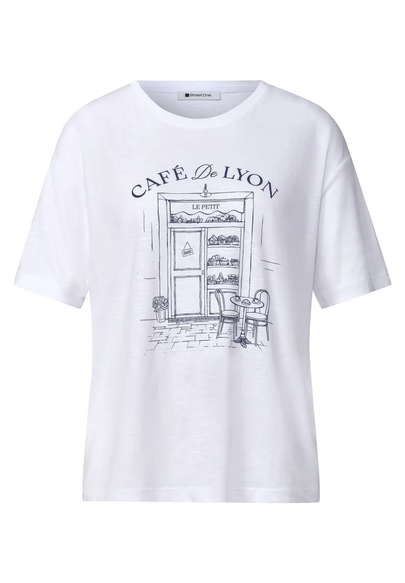 T-Shirt mit Rundhals und Frontprint