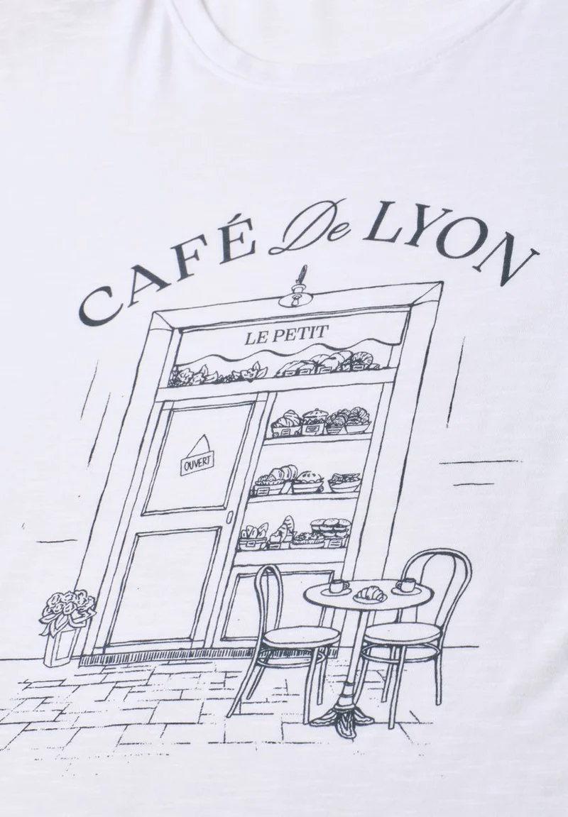 T-Shirt mit Rundhals und Frontprint