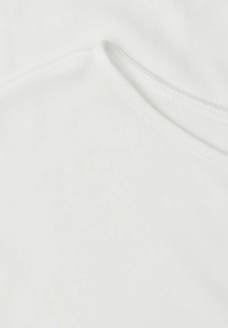 Basic Shirt mit Boat Neck und Elastikbund