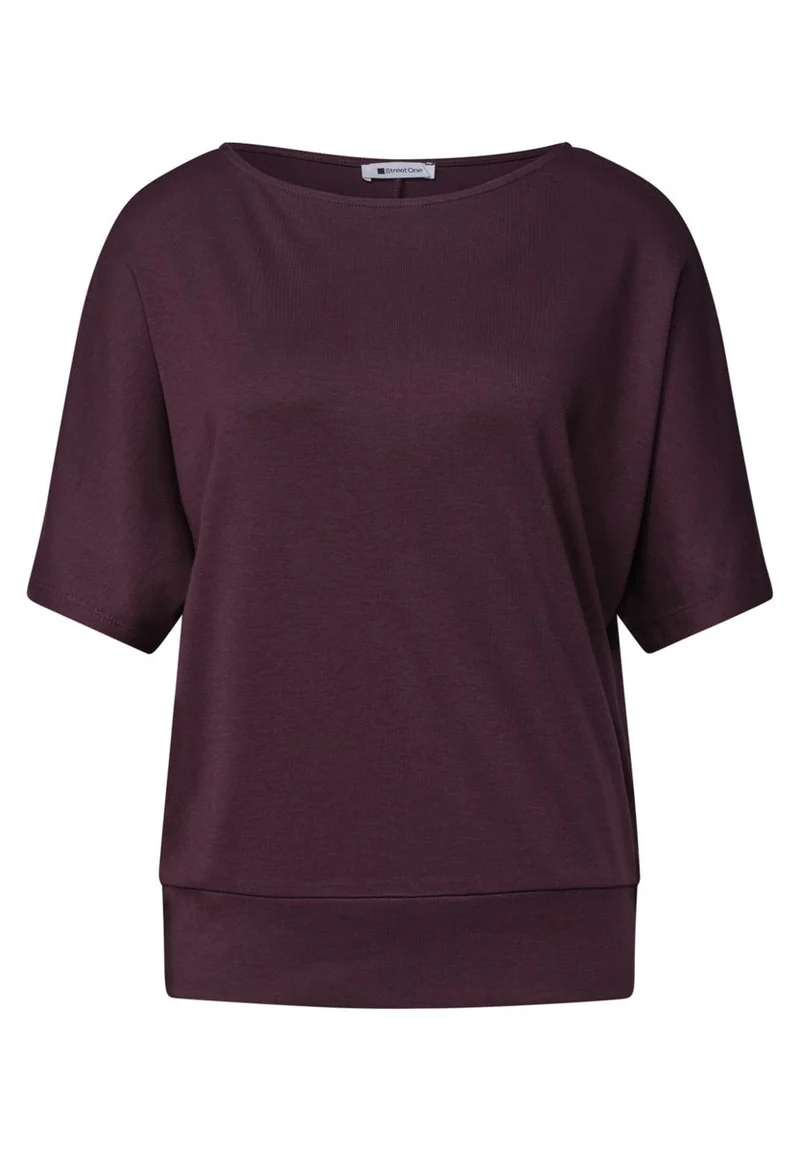 Basic Shirt mit Boat Neck und Elastikbund