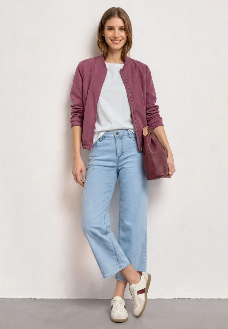 Langarm Blouson mit Zipper