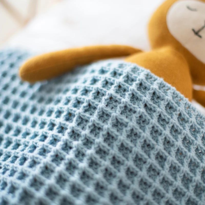 Häkelpaket „Mixed Up Wafel“ – Babydecke
