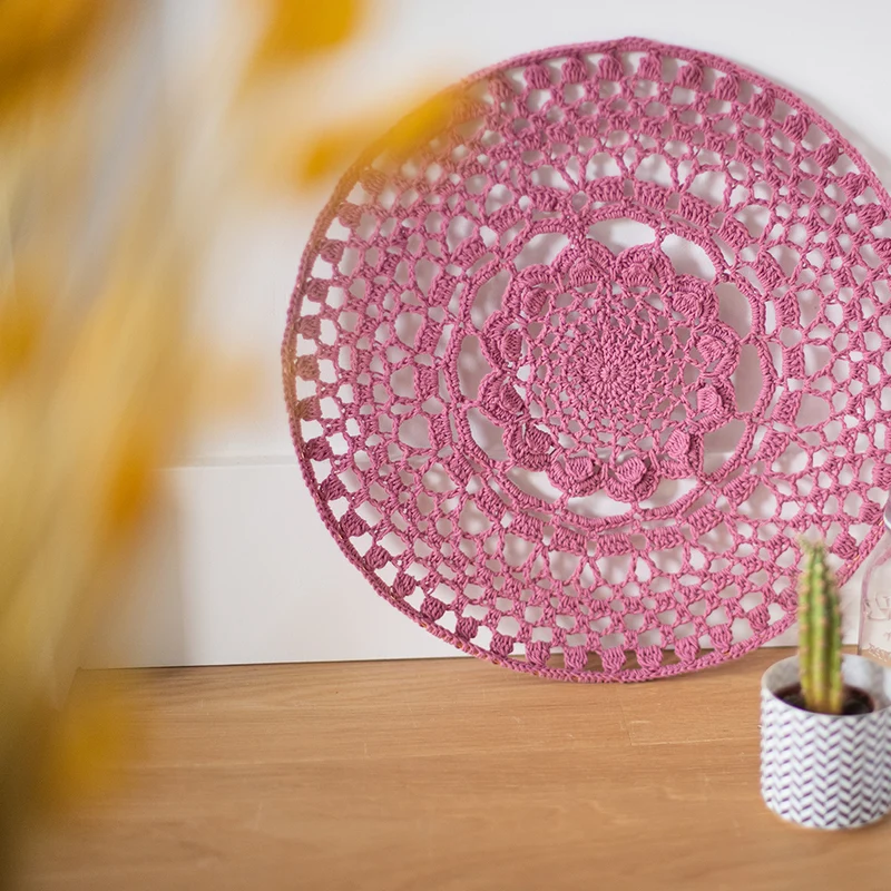 Häkelpaket „Mandala“ aus Bio-Baumwolle