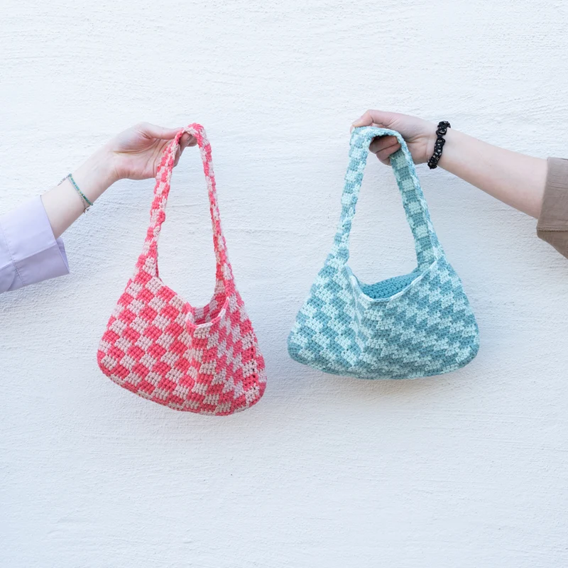 Yarn and Colors Checkered Bag Häkelpaket