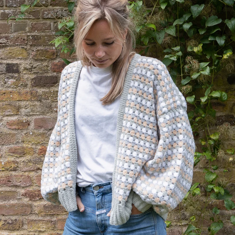 Felt-it Granny Stripe Jacke – Häkelpaket