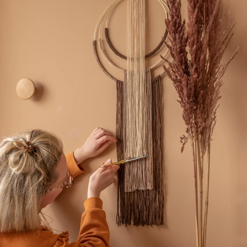 Yarn and Colors „Wrapped up“ Wandbehang – Makramee-Paket