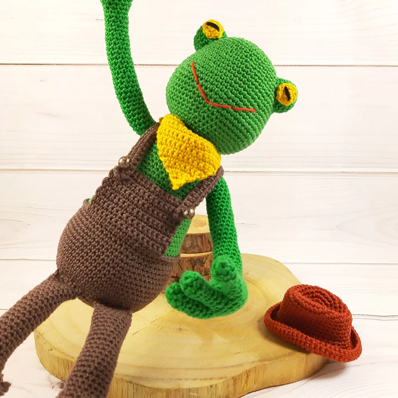 Nelson der Frosch und sein Banjo – Häkelpaket – CB's Creations