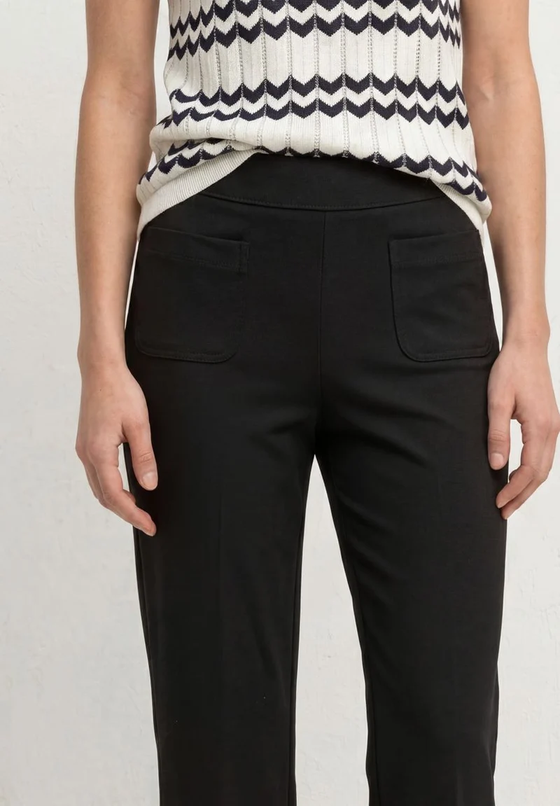 High Waist Straight Leg Hose im Casual Fit
