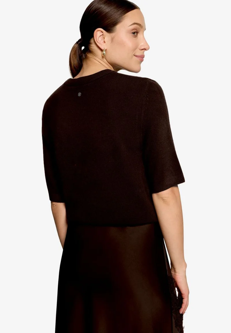 Basic-Strickpullover kurzarm