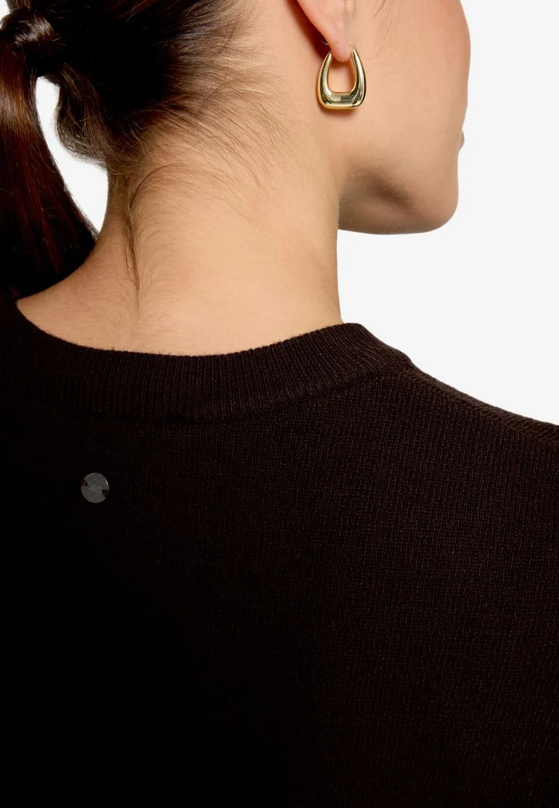 Basic-Strickpullover kurzarm
