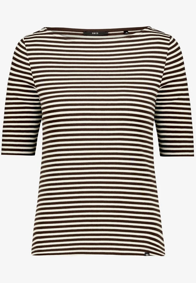 Ringelshirt mit U-Boot Ausschnitt