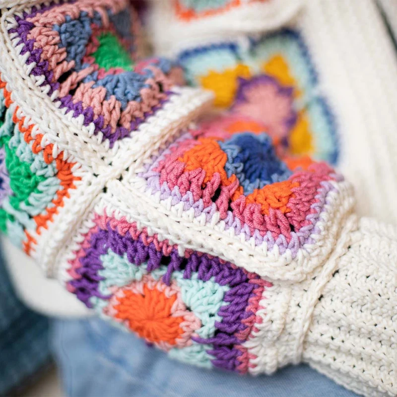 Häkelpaket „Granny Square-Jacke à la Chloë“