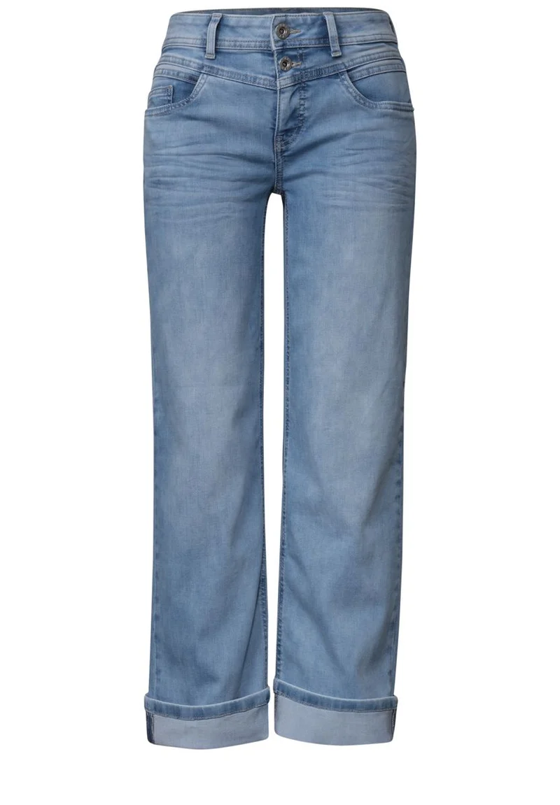 Straight Leg Jeans im Casual Fit mit Turn-Up