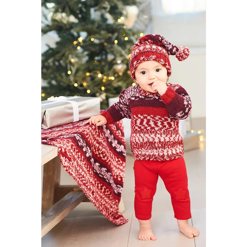 Stylecraft-Strickanleitung: „Easy Fair Isle“ – Pullover, Decke und Mütze