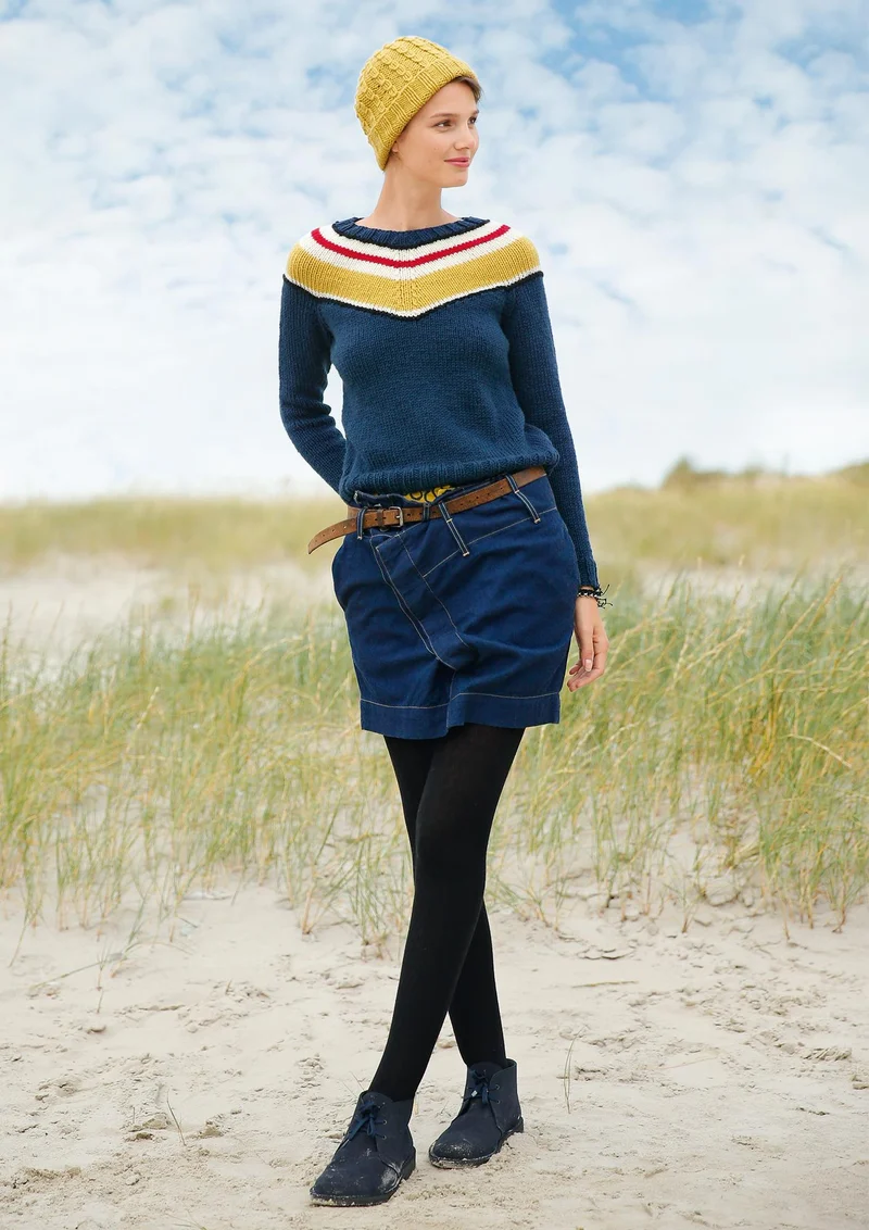 Pullover mit V-Passe