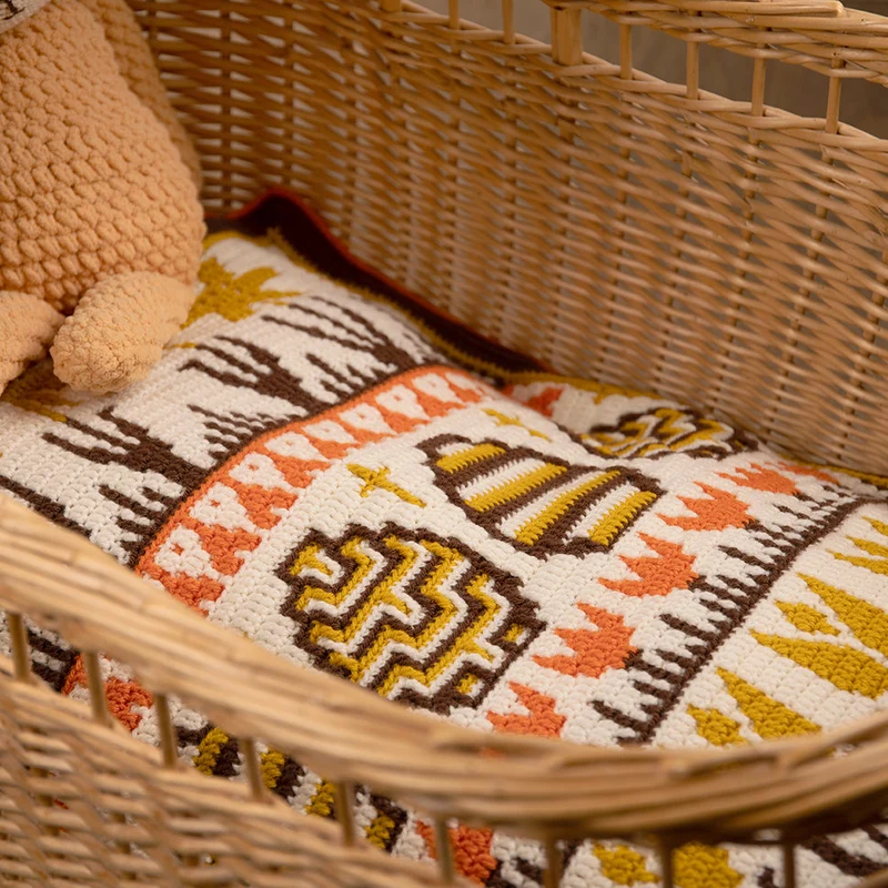 Häkelpaket „Spring into Easter“-Decke (Babyversion)