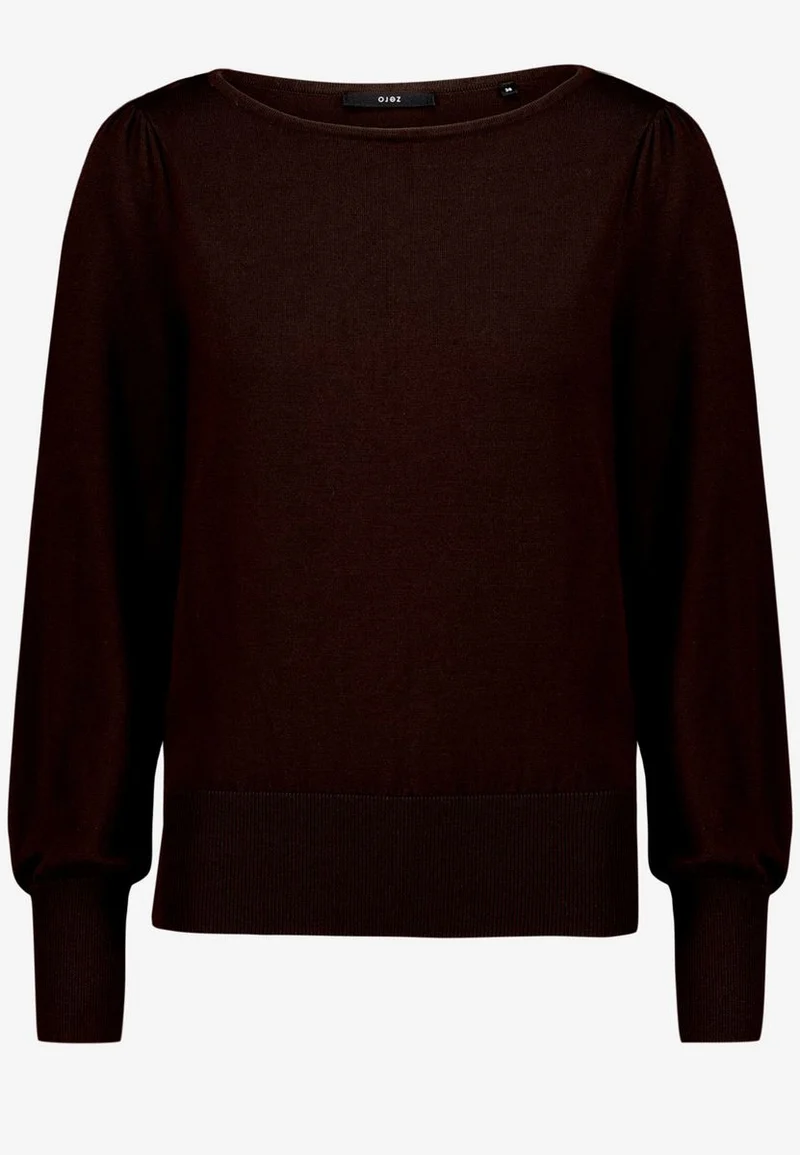 Feinstrickpullover mit U-Boot Ausschnitt