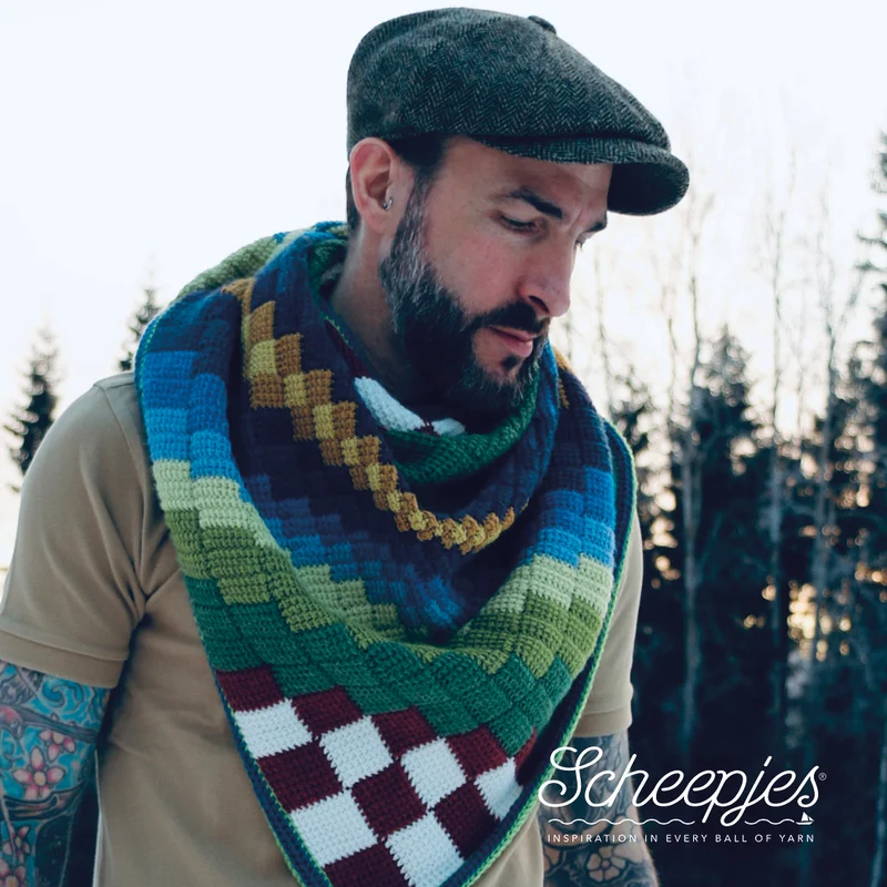 Scheepjes Landscape Make-Along-Umschlagtuch-Garnpaket