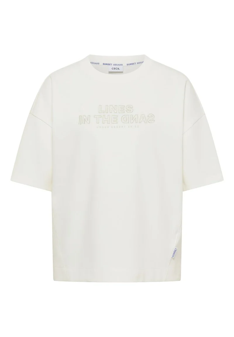 Kurzarm Sweatshirt mit Embroidery