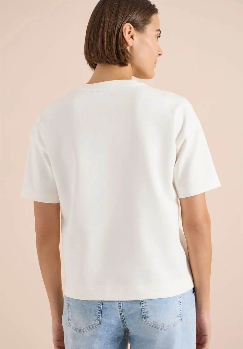 Kurzarm Sweatshirt mit Embroidery