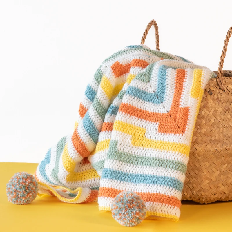 Yarn and Colors „Amazing Square Darts Blanket“ Häkelpaket