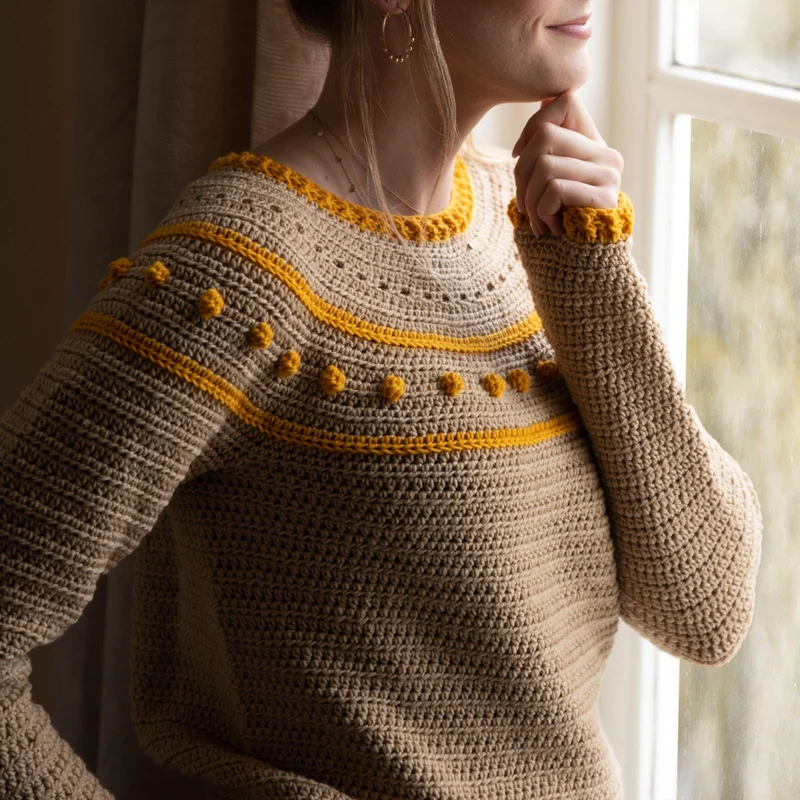 Yarn and Colors „Sunrise Sweater“ Häkelpaket