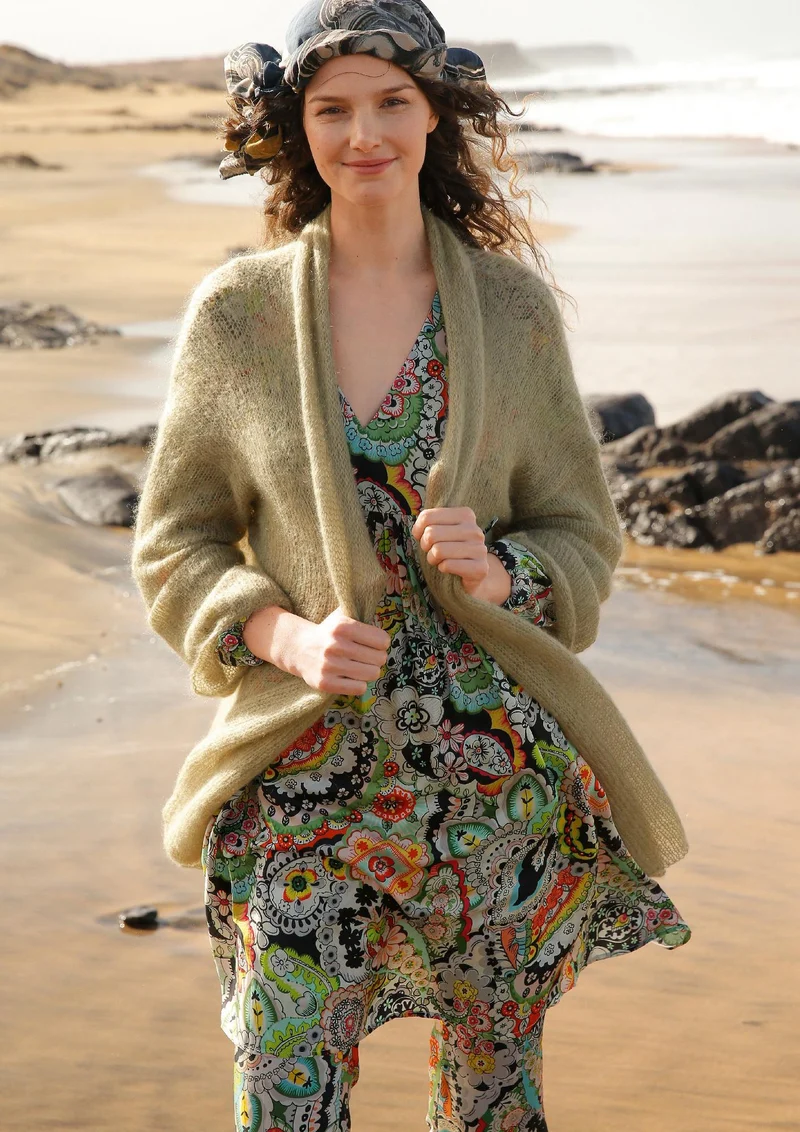Strickanleitung - Weite Mohair-Jacke