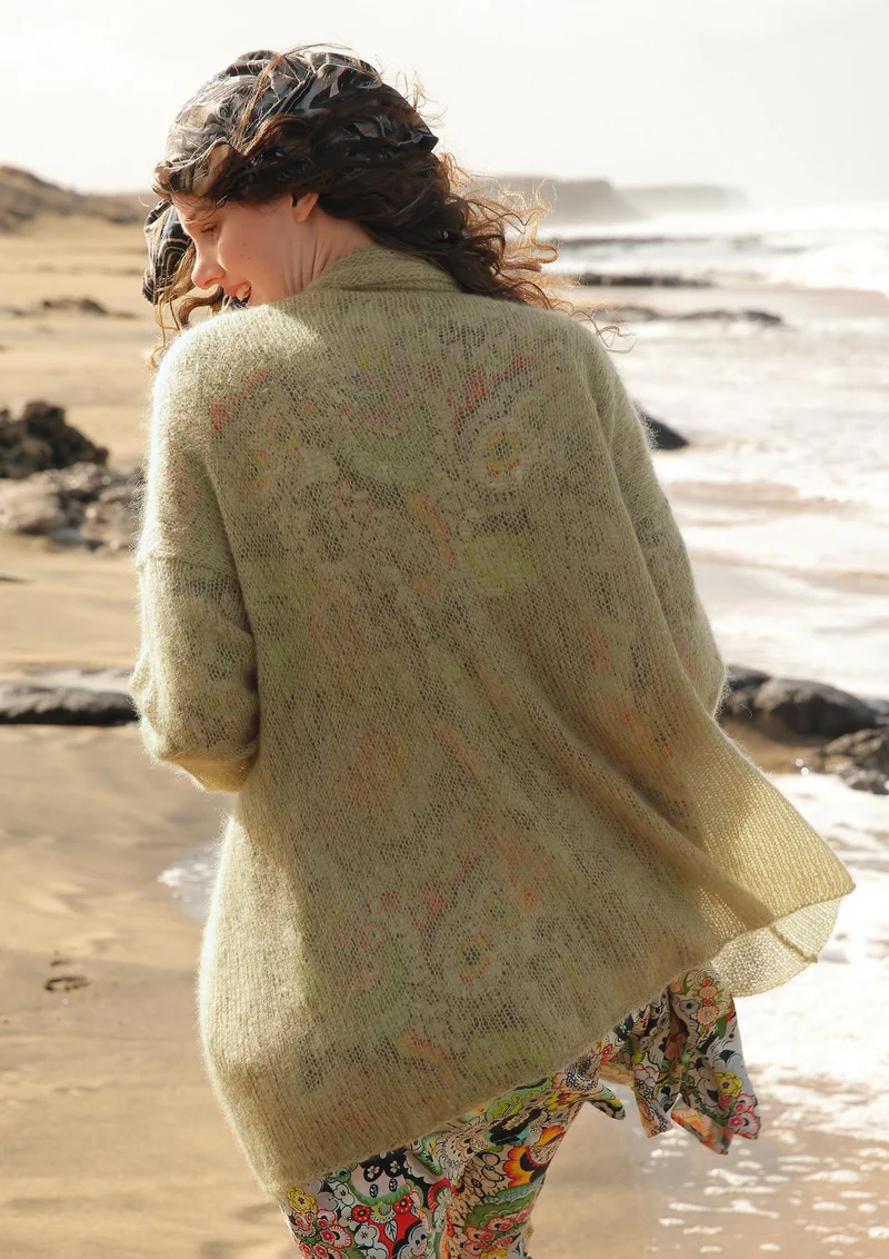 Strickanleitung - Weite Mohair-Jacke