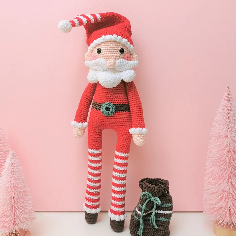 Amigurumi-Häkelpaket „Weihnachtsmann“ – Mrs. Milly