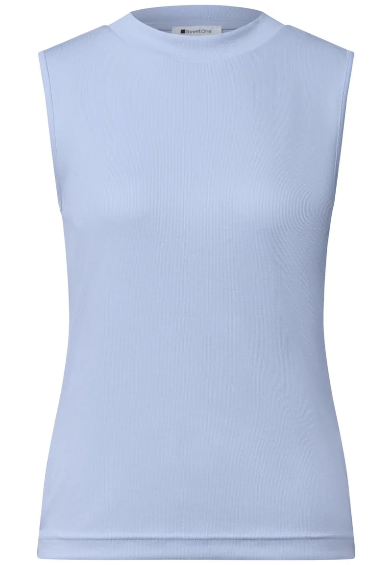 Top im Silk-Look mit Turtle Neck