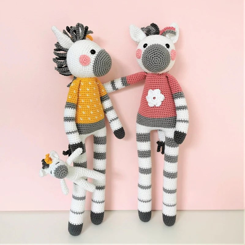 Zara & Ziva Zebras – Häkelpaket – Mrs. Milly